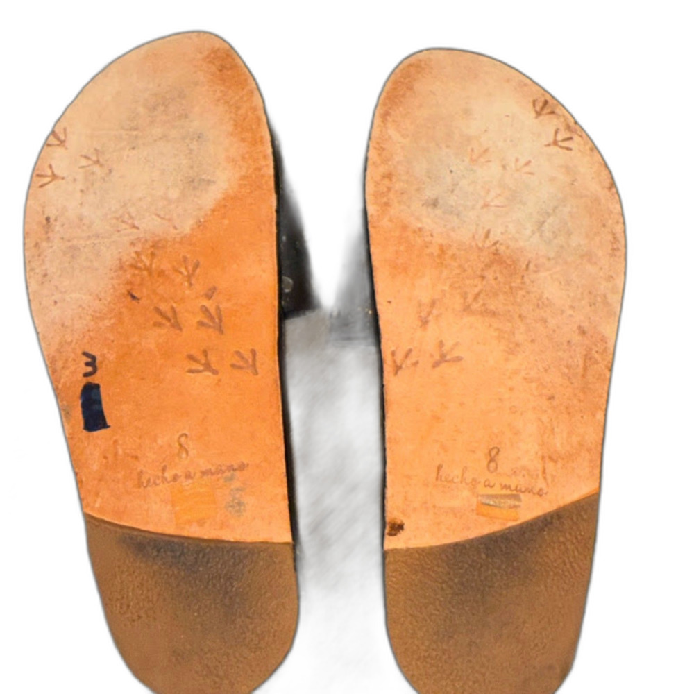 Beek by Two Birds Black Studded Slide Sandals Women’s Leather Slip-On Size 39 - Picture 6 of 6